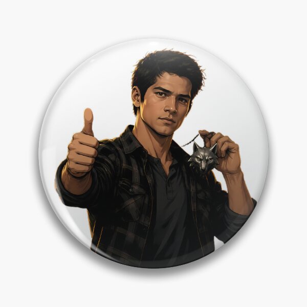 Item preview, Teen Werewolf Hero Wolf Pendant Thumbs Up Dark Comic Art Portrait designed and sold by LoomisDreams.