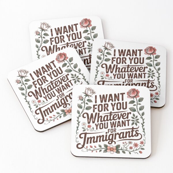 Item preview, I Want for You Whatever You Want for Immigrants Floral Equality Statement designed and sold by MerchlyMike.