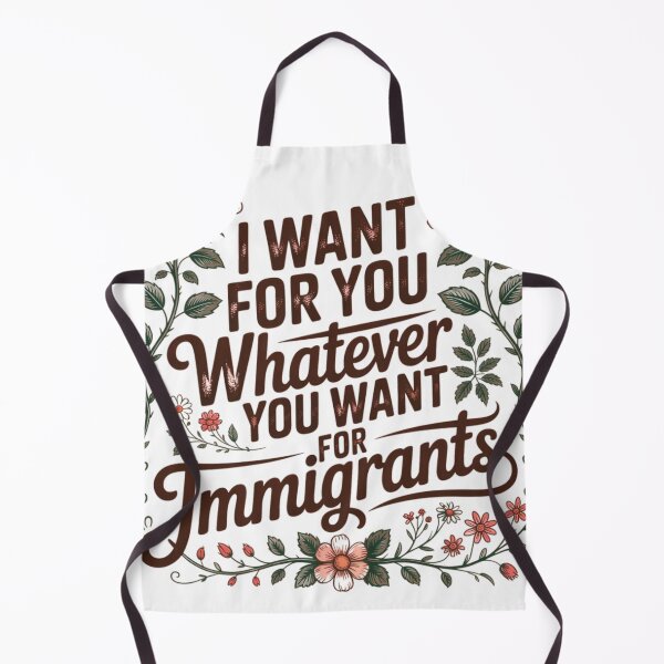 Item preview, I Want for You Whatever You Want for Immigrants Floral Equality Statement designed and sold by MerchlyMike.