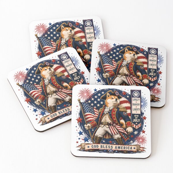 Item preview, Patriotic Shiba Inu 4th Of July Hero designed and sold by chattsuede.