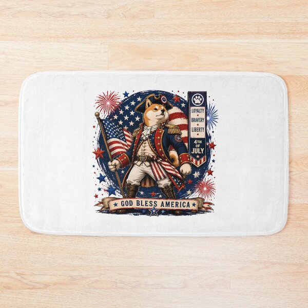Item preview, Patriotic Shiba Inu 4th Of July Hero designed and sold by chattsuede.