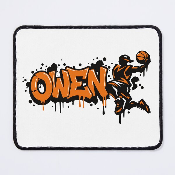 Item preview, Owen Basketball Graffiti Street Art Slam Dunk Design designed and sold by digital.stickerperso.com.