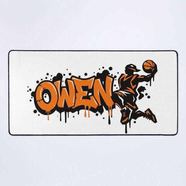 Item preview, Owen Basketball Graffiti Street Art Slam Dunk Design designed and sold by digital.stickerperso.com.