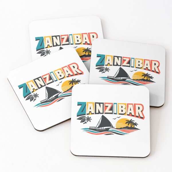 Item preview, Zanzibar Retro Travel Tee | Vintage Graphic designed and sold by SJarts Creative Studio.