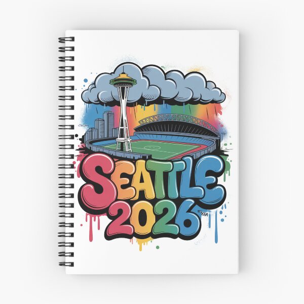 Item preview, Seattle 2026  Space Needle Stadium Skyline T-Shirt V6 designed and sold by DarylWelsh2024.
