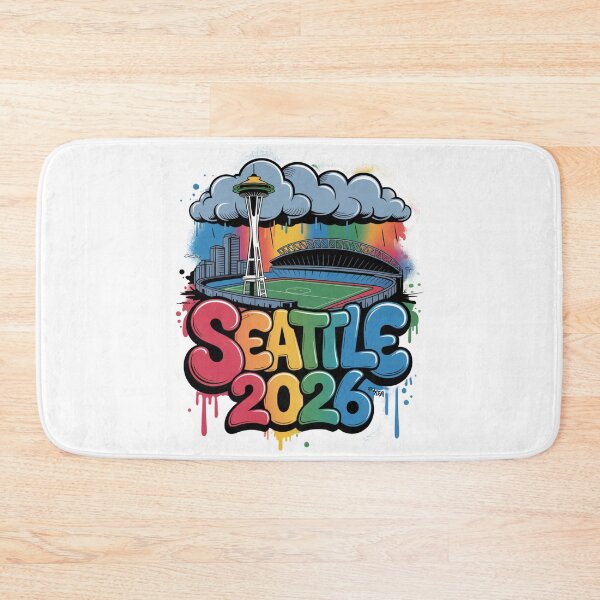 Item preview, Seattle 2026  Space Needle Stadium Skyline T-Shirt V6 designed and sold by DarylWelsh2024.