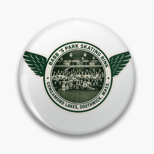 Item preview, Babb's Park Skating Rink Congamond Lakes Southwick Massachusetts Roller Skating Rink Sticker Decal Label Design 2 designed and sold by tislord.