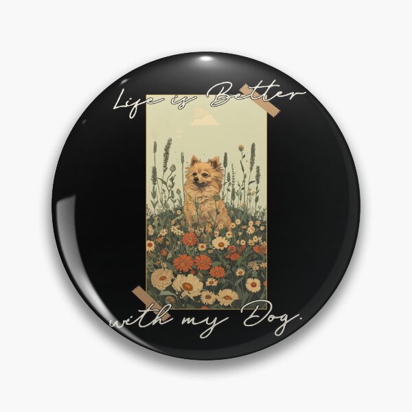 Item preview, Funny German Spitz Life is Better Floral Cottagecore Mom Dad Kids designed and sold by rafaeltto.