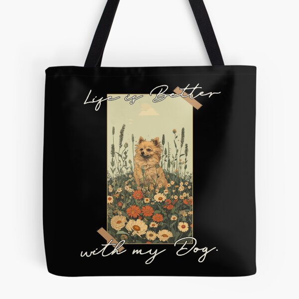 Item preview, Funny German Spitz Life is Better Floral Cottagecore Mom Dad Kids designed and sold by rafaeltto.