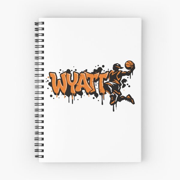 Item preview, Wyatt Basketball Graffiti Street Art Slam Dunk Design designed and sold by digital.stickerperso.com.