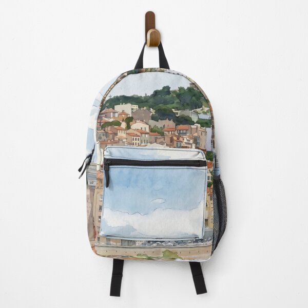 Item preview, Notre-Dame de la Garde — Digital Watercolour Fine Art from Real Photography, Marseille, France designed and sold by M.ALK.Watercolor.