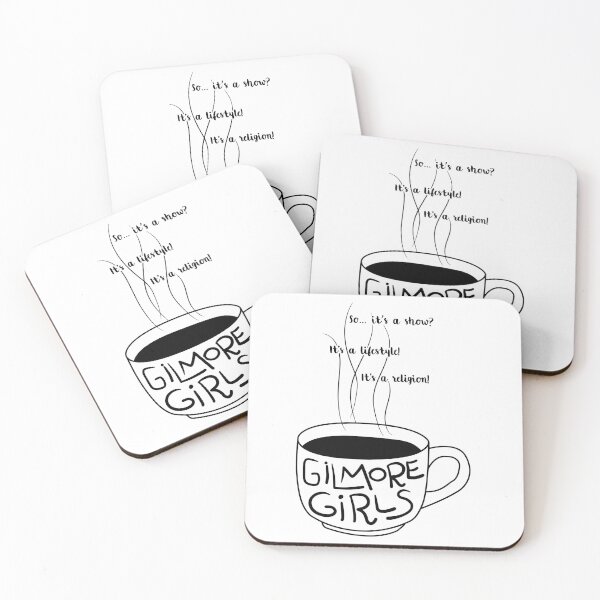 Item preview, Gilmore Girls Coffee Lifestyle Religion Typography designed and sold by FlatInkStudio.