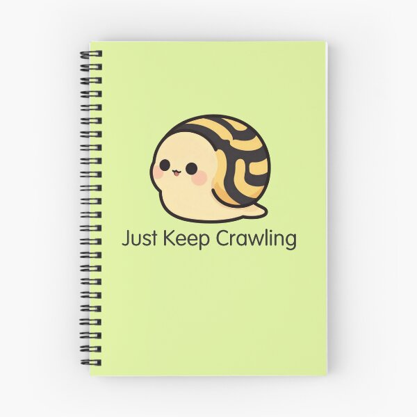 Artikelvorschau, Cute Kawaii Zebra Snail Just Keep Crawling entworfen und verkauft von Astro Technical.