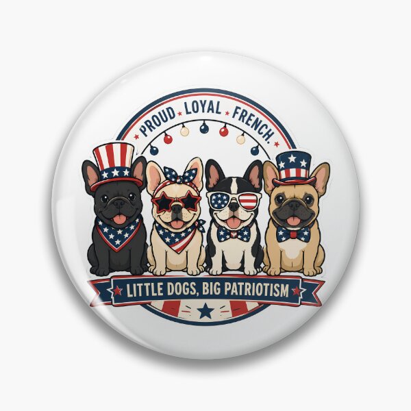 Item preview, Proud French Bulldog Patriot For 4th Of July designed and sold by chattsuede.