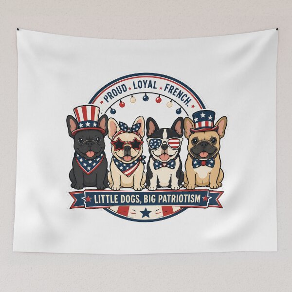 Item preview, Proud French Bulldog Patriot For 4th Of July designed and sold by chattsuede.