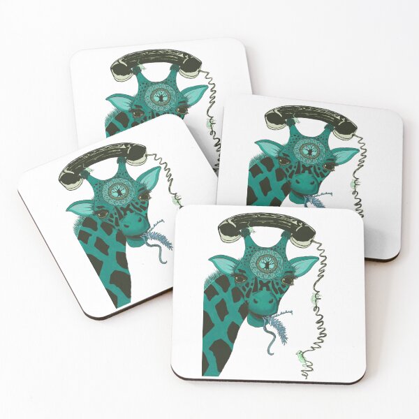 Item preview, giraffe-callture teal designed and sold by Whimsicalwakko's.