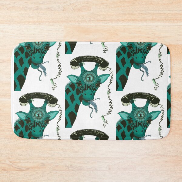 Item preview, giraffe-callture teal designed and sold by Whimsicalwakko's.