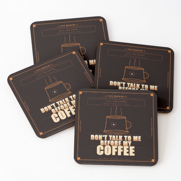 Item preview, Don't Talk To Me Before My Coffee Funny Dark Humor Mug designed and sold by Mega-Shopping.