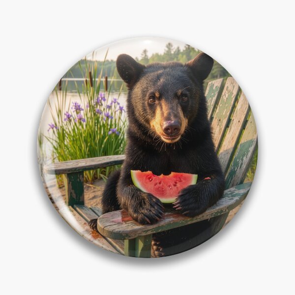 Item preview, Bear Cub Nibbles Watermelon designed and sold by Tridentulus.