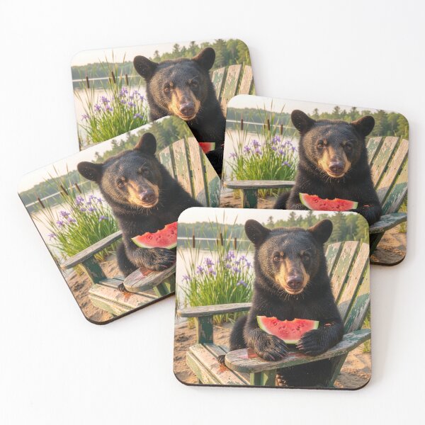 Item preview, Bear Cub Nibbles Watermelon designed and sold by Tridentulus.