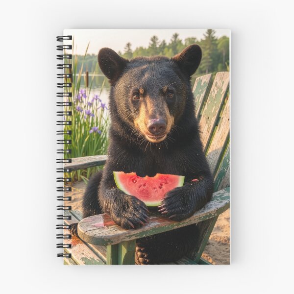 Item preview, Bear Cub Nibbles Watermelon designed and sold by Tridentulus.