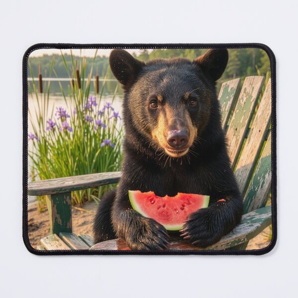 Item preview, Bear Cub Nibbles Watermelon designed and sold by Tridentulus.
