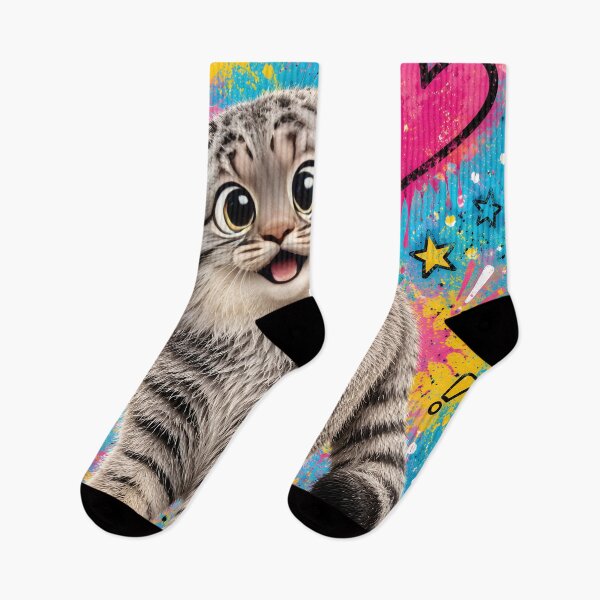 Item preview, Cute Graffiti Style Happy Kitten designed and sold by Rohan132.