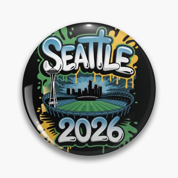 Item preview, Seattle 2026  Space Needle Stadium Skyline T-Shirt V7 designed and sold by DarylWelsh2024.