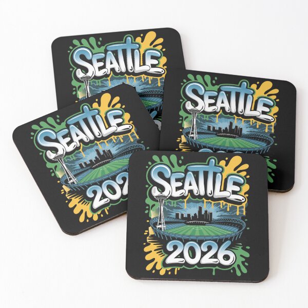 Item preview, Seattle 2026  Space Needle Stadium Skyline T-Shirt V7 designed and sold by DarylWelsh2024.