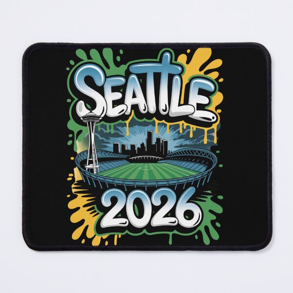 Item preview, Seattle 2026  Space Needle Stadium Skyline T-Shirt V7 designed and sold by DarylWelsh2024.