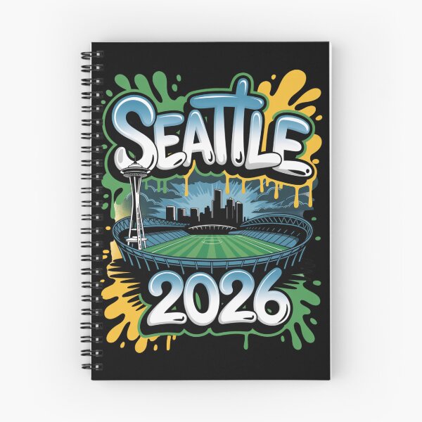 Item preview, Seattle 2026  Space Needle Stadium Skyline T-Shirt V7 designed and sold by DarylWelsh2024.