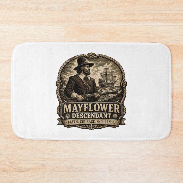 Item preview, Mayflower Descendant Faith Courage Endurance Heritage designed and sold by chattsuede.