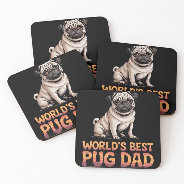 Item preview, Funny Humor Dog Pet Owner Art Design World's Best Pug Dad designed and sold by fantasticdesign.