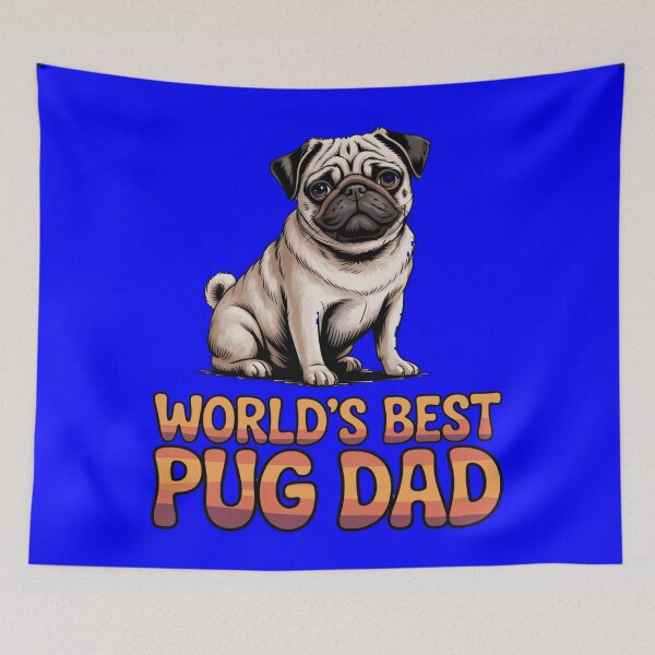 Item preview, Funny Humor Dog Pet Owner Art Design World's Best Pug Dad designed and sold by fantasticdesign.