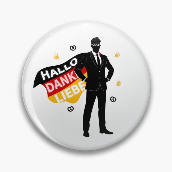 Item preview,  German teacher superhero cape hallo danke Oktoberfest gift idea designed and sold by language-des.