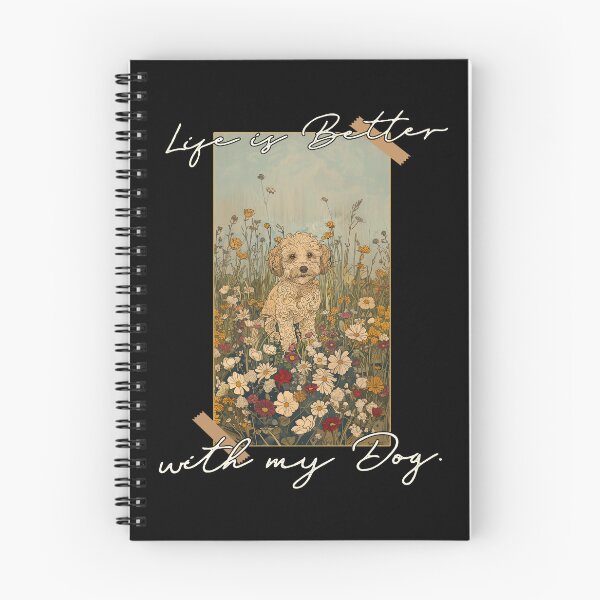 Item preview, Funny Goldendoodle Life is Better Floral Cottagecore Mom Dad Kids designed and sold by rafaeltto.