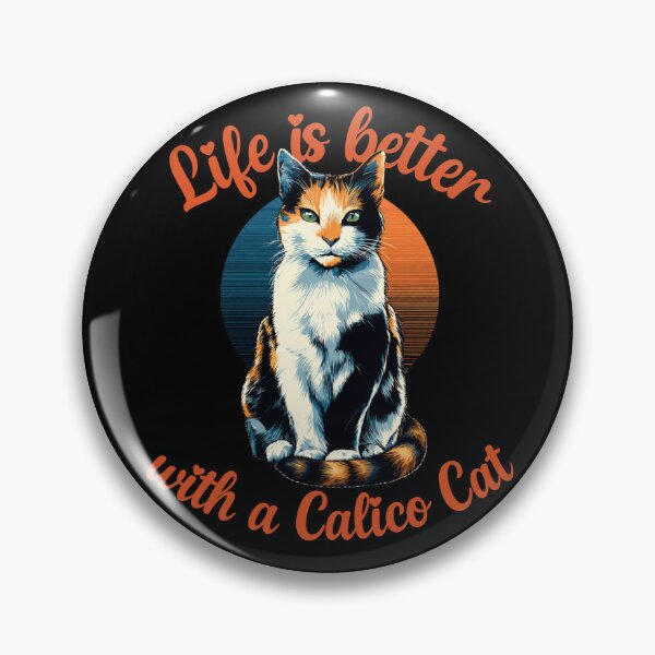Item preview, Calico Cat Retro Sunset Shirt – Life Is Better With A Calico Cat designed and sold by Wild Pixel Studio.