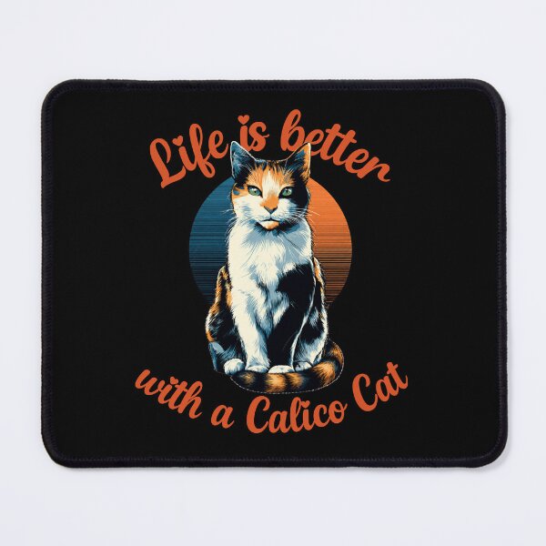 Item preview, Calico Cat Retro Sunset Shirt – Life Is Better With A Calico Cat designed and sold by Wild Pixel Studio.