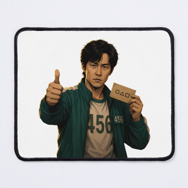 Item preview, Player 456 Squid Game Green Tracksuit Card Symbol Thumbs Up Comic Art designed and sold by LoomisDreams.