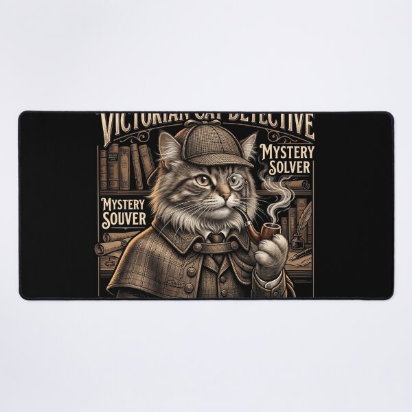 Item preview, Professor Whiskers – Victorian Detective Cat Vintage Design designed and sold by veloramode.