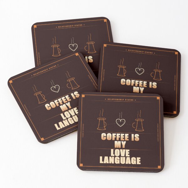 Item preview, Coffee Is My Love Language Funny Dark Humor Coffee Lover designed and sold by Mega-Shopping.