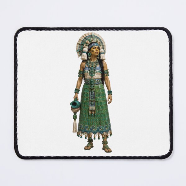 Item preview, Chalchiuhtlicue Aztec Goddess Water Rivers Fertility Mythology Design designed and sold by The Dark Files.