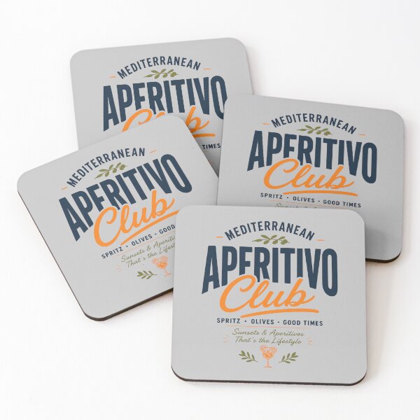 Item preview, Mediterranean Aperitivo Club Typography Summer Design designed and sold by MavtM.