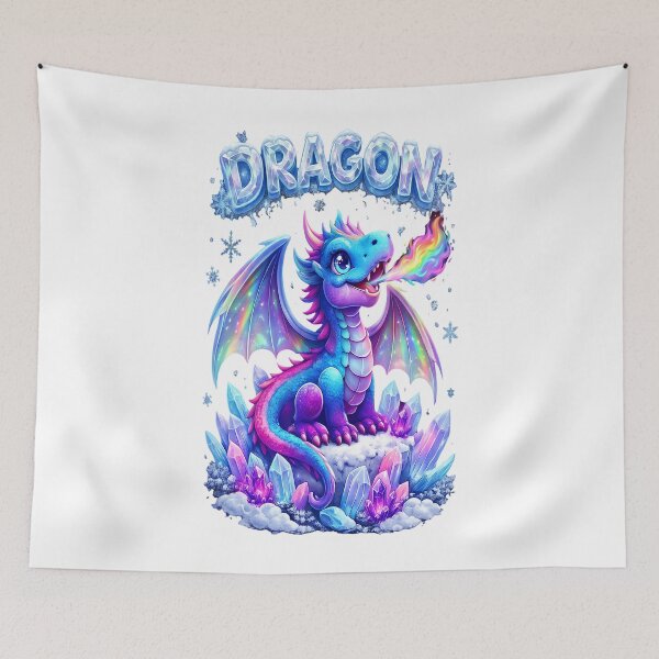 Artikelvorschau, Niedliches Regenbogen-Baby-Drachen-Fantasy-T-Shirt-Design entworfen und verkauft von eventdesign77.