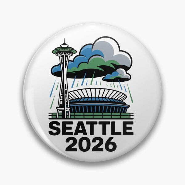 Item preview, Seattle 2026  Space Needle Stadium Skyline T-Shirt V9 designed and sold by DarylWelsh2024.