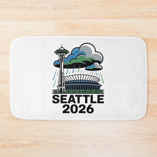 Item preview, Seattle 2026  Space Needle Stadium Skyline T-Shirt V9 designed and sold by DarylWelsh2024.