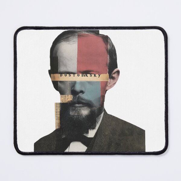 Item preview, Dostoevsky – Cubist Collage Portrait Art Print | Russian Literature Crime and Punishment Poster designed and sold by OzzFrequency.