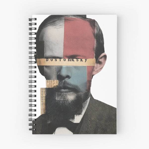 Item preview, Dostoevsky – Cubist Collage Portrait Art Print | Russian Literature Crime and Punishment Poster designed and sold by OzzFrequency.