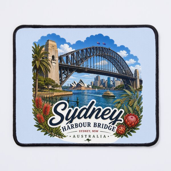 Item preview, Sydney Harbour Bridge, Australia designed and sold by Myra365Art.