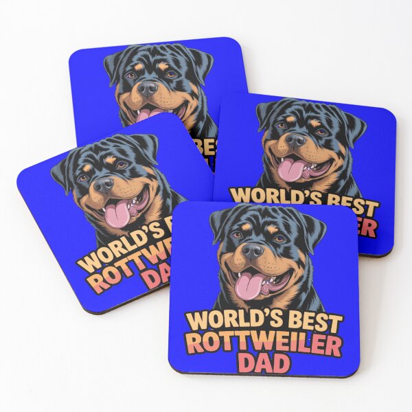 Item preview, Cute Dog Pet Owner Art Design World's Best  Rottweiler Dad designed and sold by fantasticdesign.